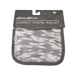 Eddie Bauer Connect Travel Wallet Passport ID Card Holder Gray New
